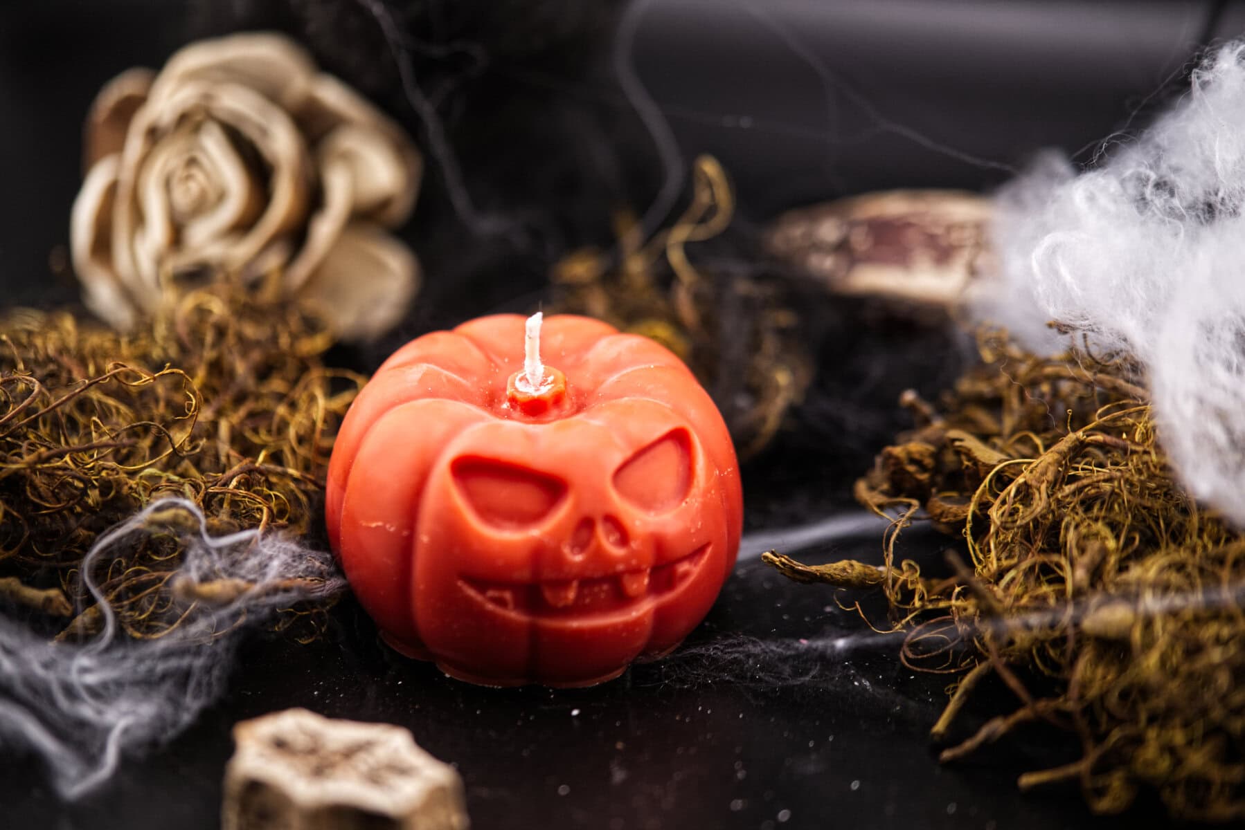 Bougie Halloween Citrouille